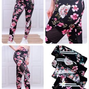leggings pink flowers