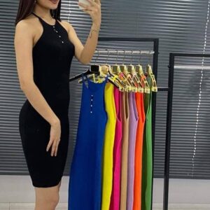 Rib- knit dress women XS-XL