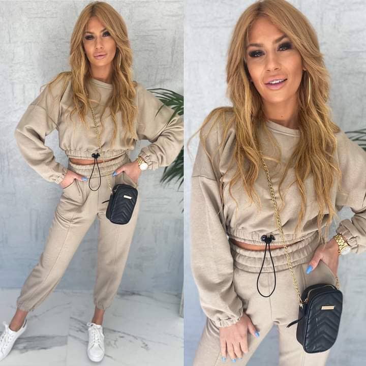 Beige tracksuit XS-L