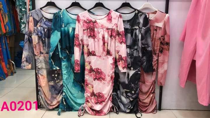 Marble black dress XS-M - Image 2