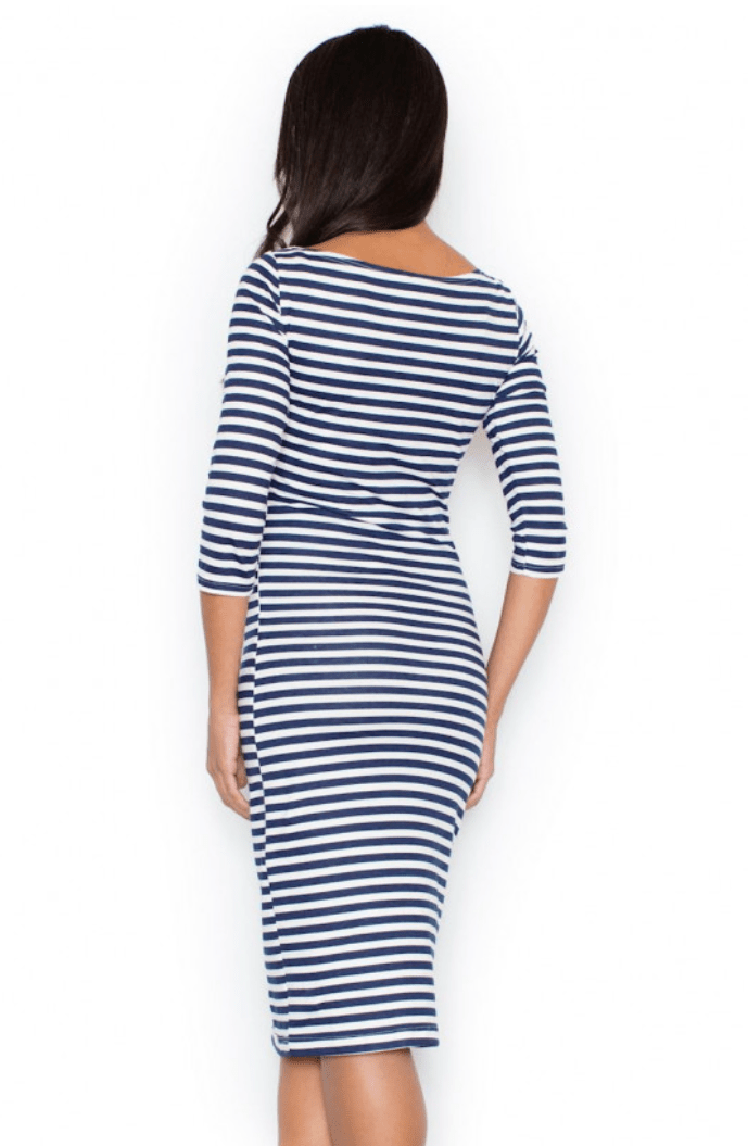 PENCIL DRESS WITH STRIPES XS-L - Image 6