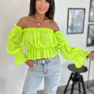 Shoulder crop top M