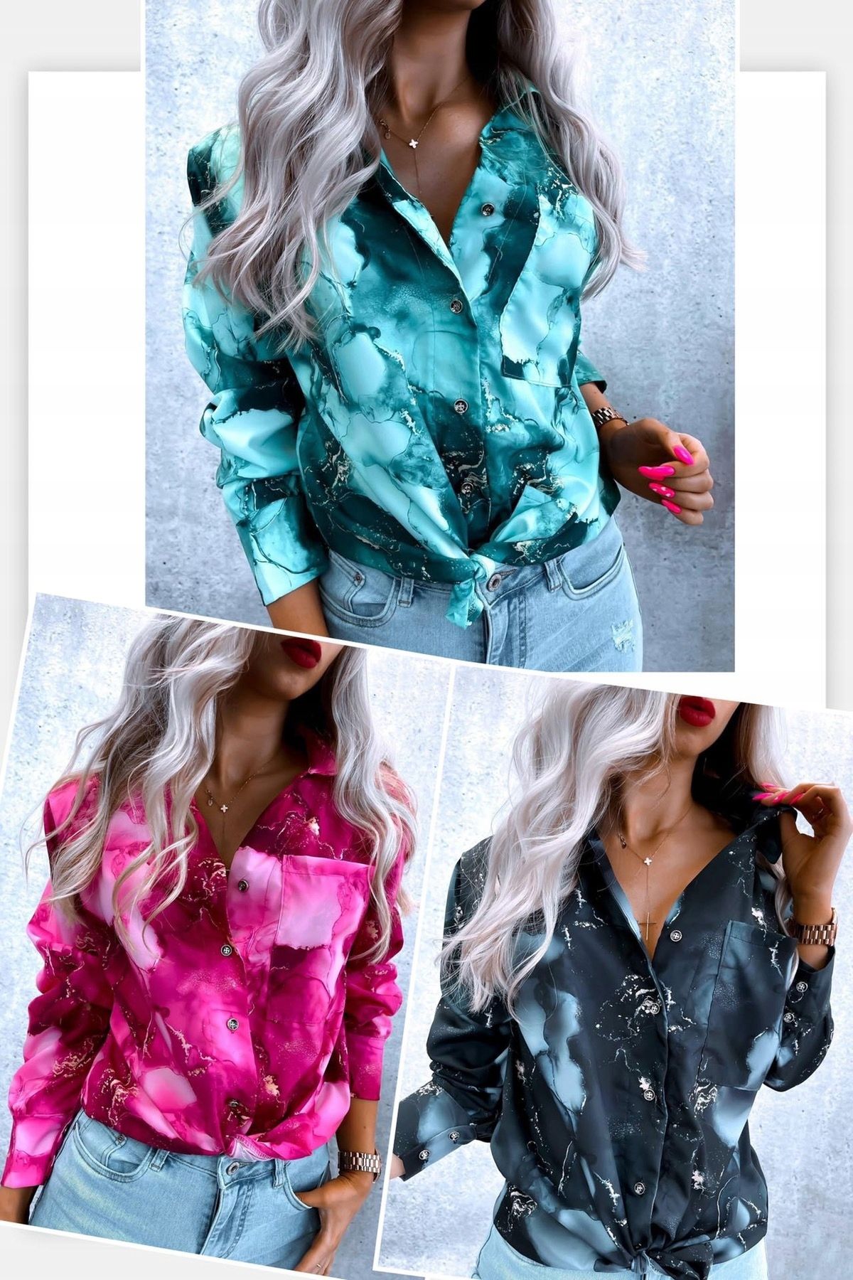 Marble women's shirts XS-M