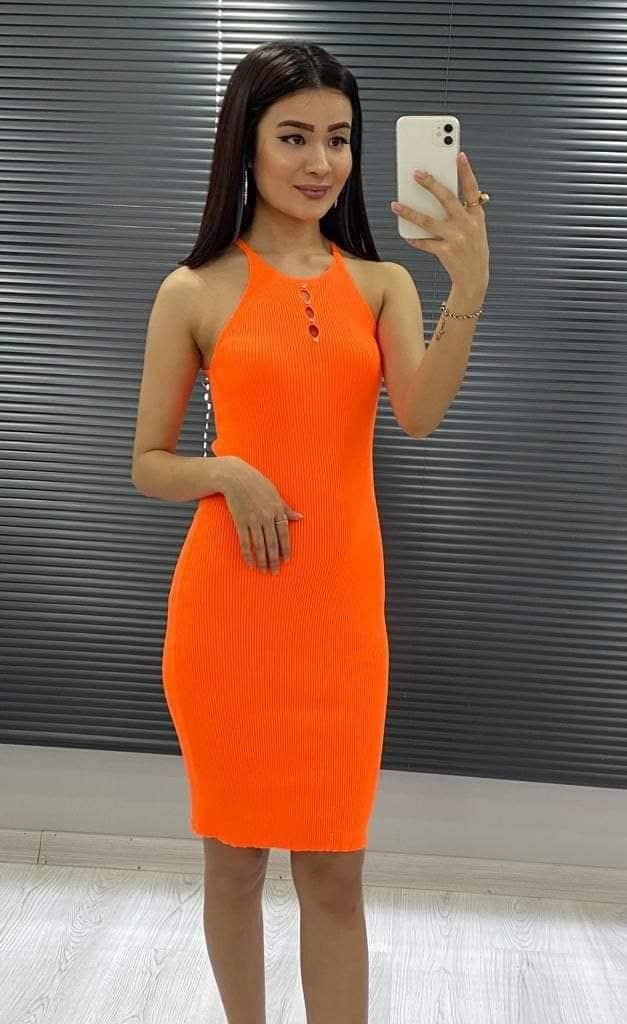 Rib- knit dress women XS-XL - Image 3