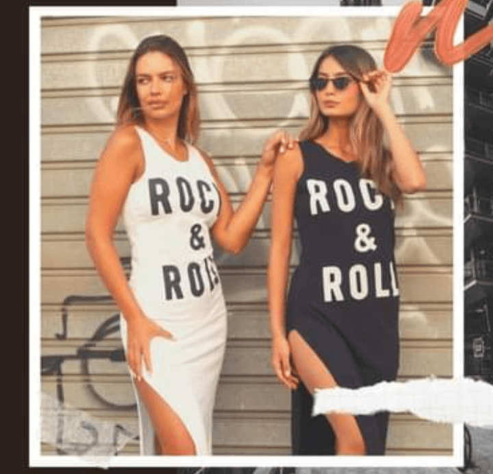 Long dress Rock & Roll White XS-M - Image 5