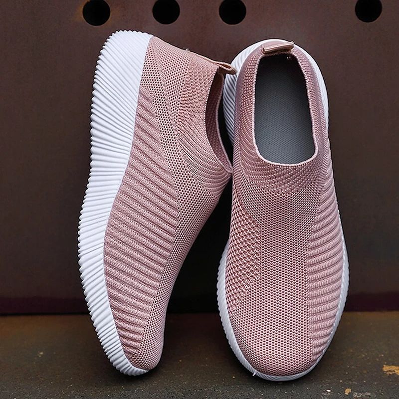 Comfortable pink mesh sports sneakers 3-8 size - Image 7