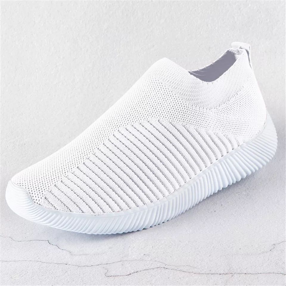 Comfortable white mesh sports sneakers 4-8 - Image 6