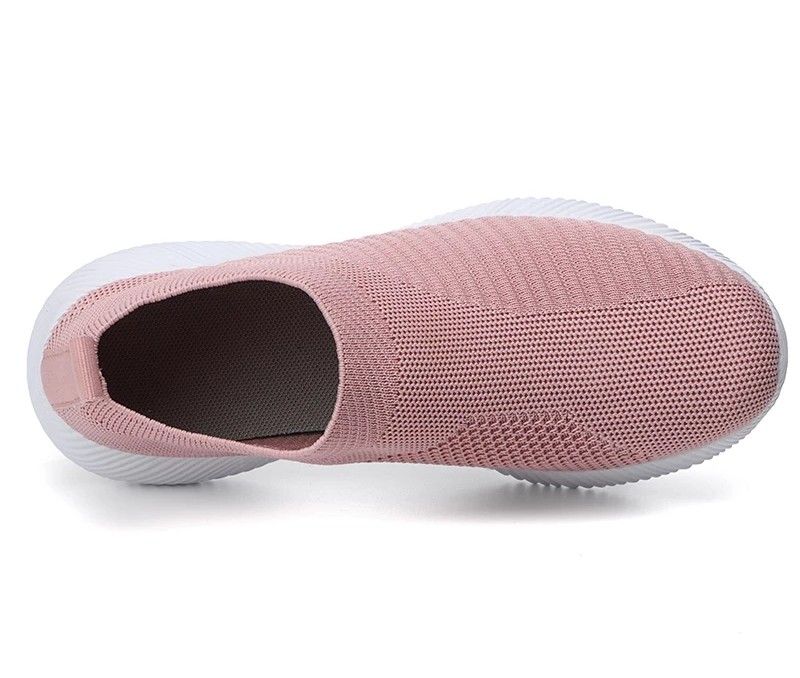 Comfortable pink mesh sports sneakers 3-8 size - Image 6