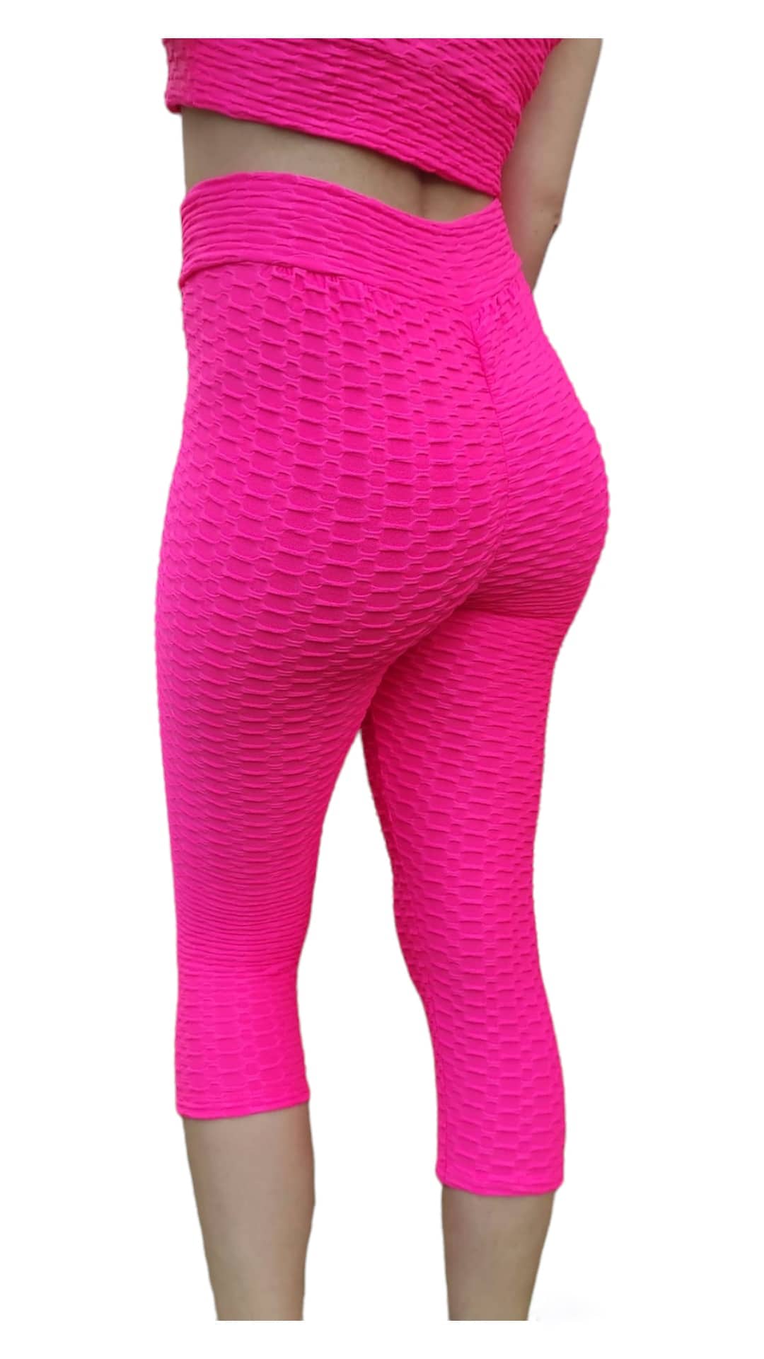 Pink Neon set Tik tok leggins and top S, M, L - Image 6