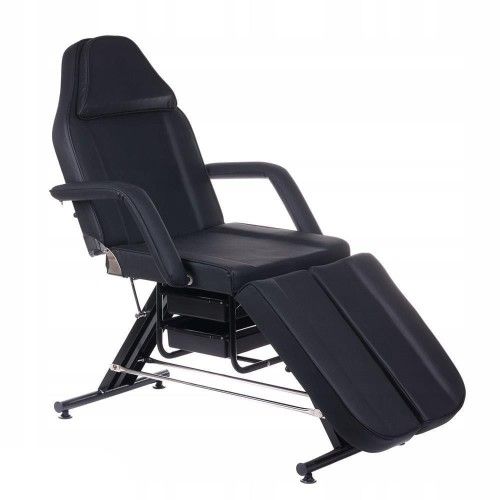 Beauty bed with drawers black+ stool tattoo spa split - Image 3