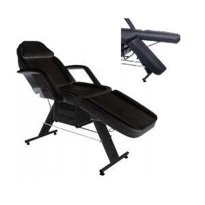 Beauty chair with 2 cuvettes black SPLIT