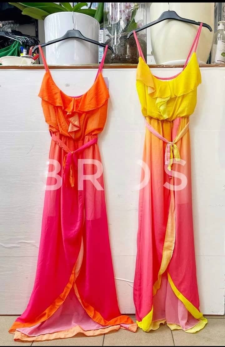 Asymmetrical ombre maxi dress XS-M - Image 3
