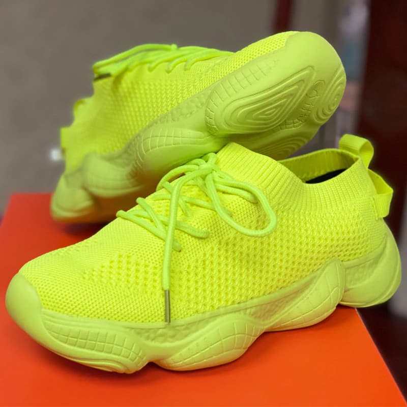 Neon yellow sneakers 4-8 - Image 4