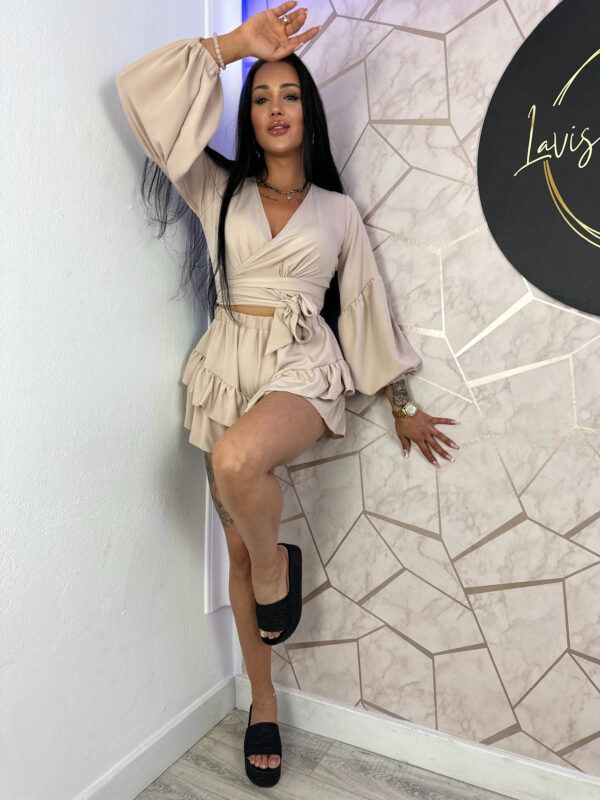 Cream Top and skirt set - Image 3