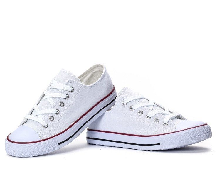 White lace-up sneakers size 3-8 - Image 8