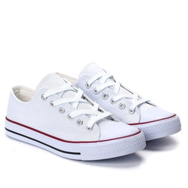 White lace-up sneakers size 3-8 - Image 6