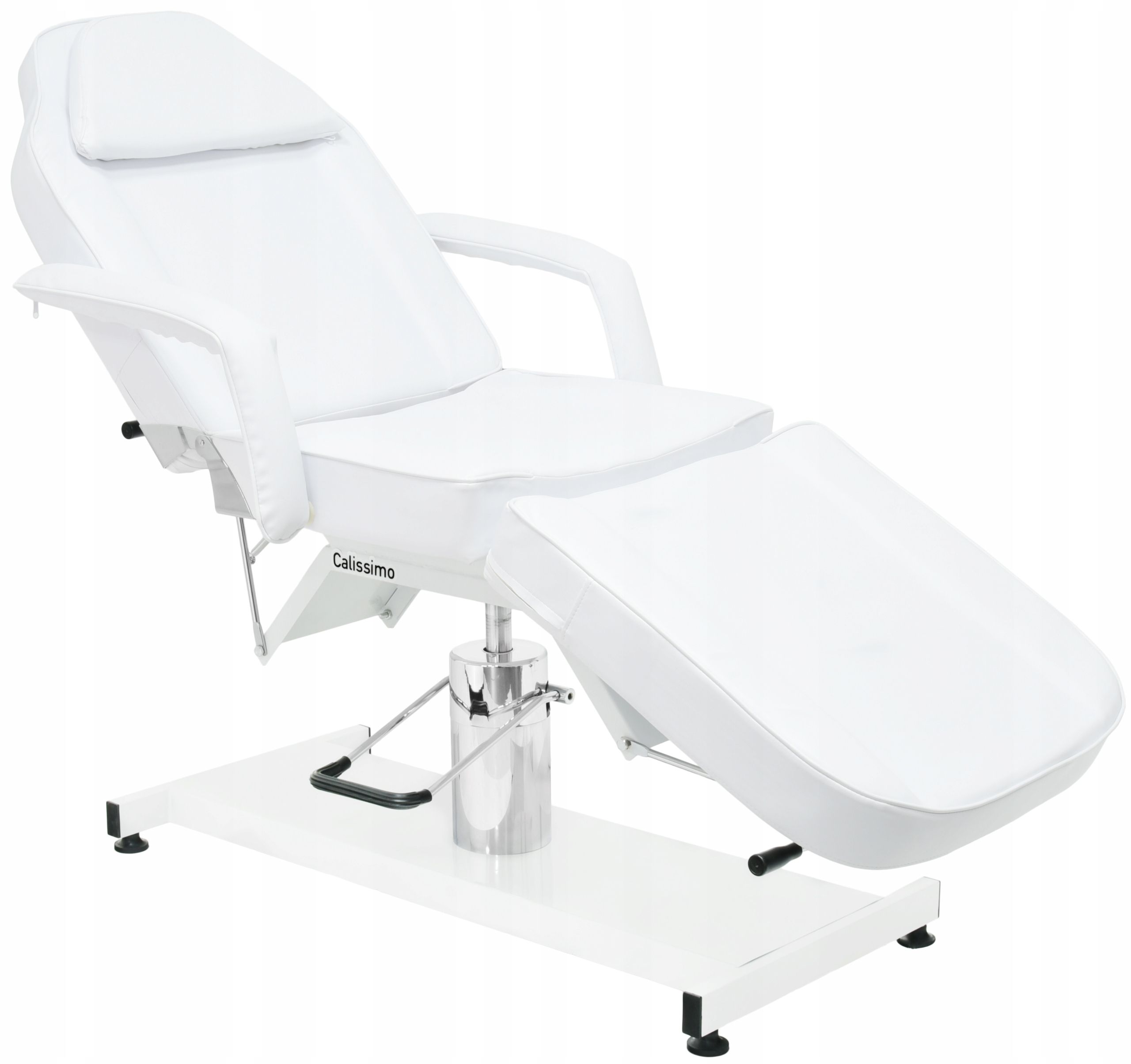 white pneumatic bed + backrest saddle stool - Image 5