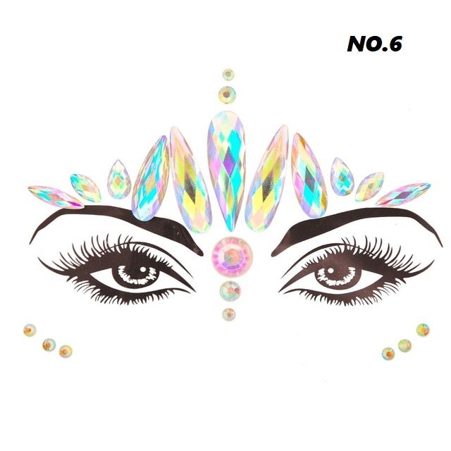 3D Glitter Rhinestone,Facial stickers Jewelry - Image 6