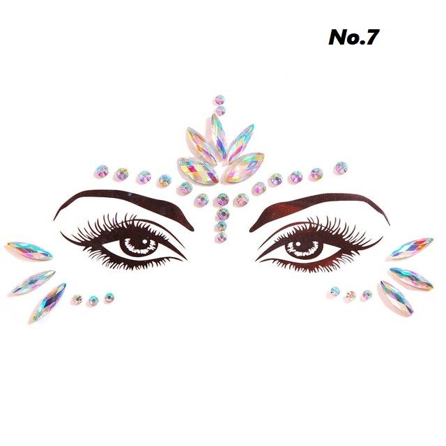 3D Glitter Rhinestone,Facial stickers Jewelry - Image 7