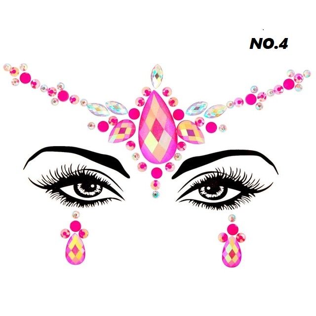 3D Glitter Rhinestone,Facial stickers Jewelry - Image 4