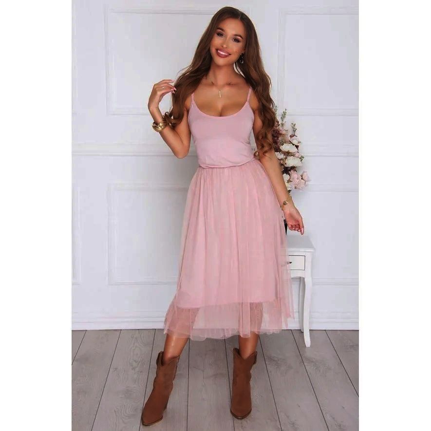 Pink cliffon dress XS-small L - Image 2