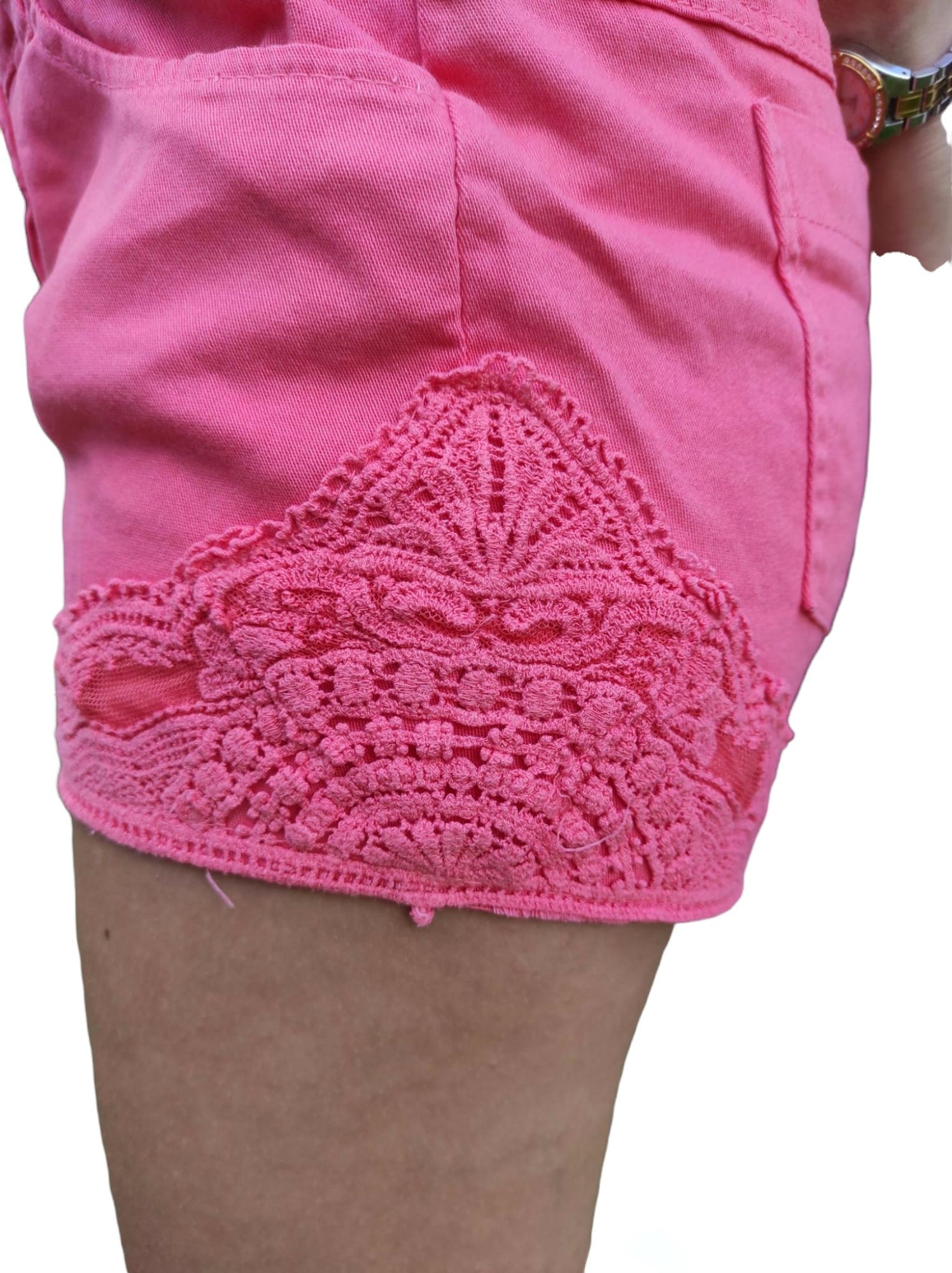 Pink denim shorts XL - Image 2