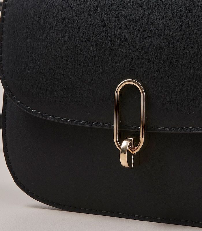 Black saddle crossbody bag - Image 5