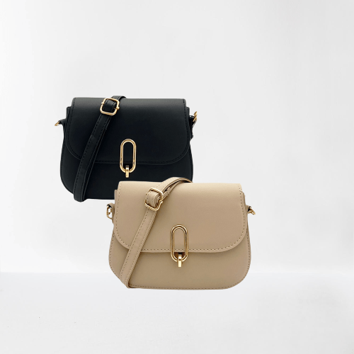 Black saddle crossbody bag - Image 3