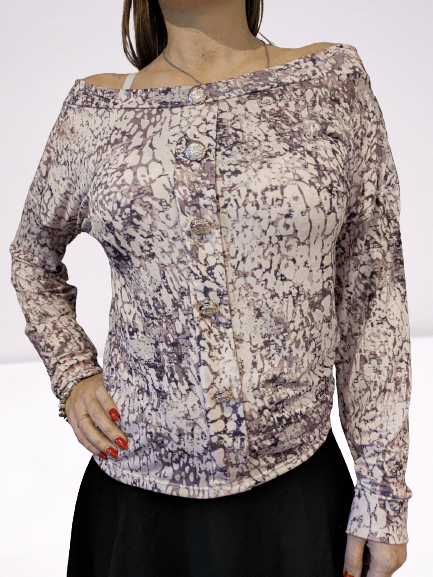 Pink snake blouse XS-small L - Image 2