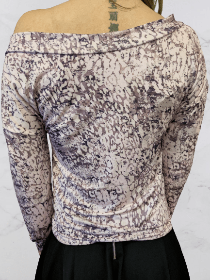 Pink snake blouse XS-small L - Image 3
