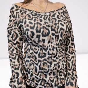 Leopard print top XS-L