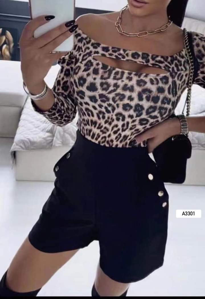 Leopard print top 6-12 - Image 5