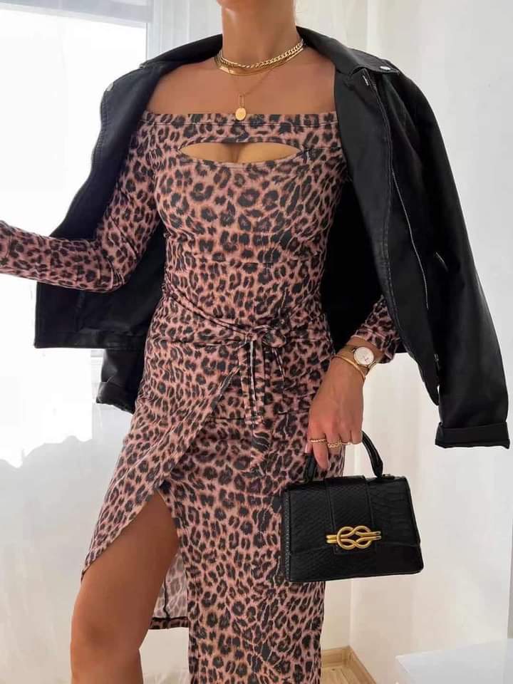 Long dress with cut-out XS-M - Image 4