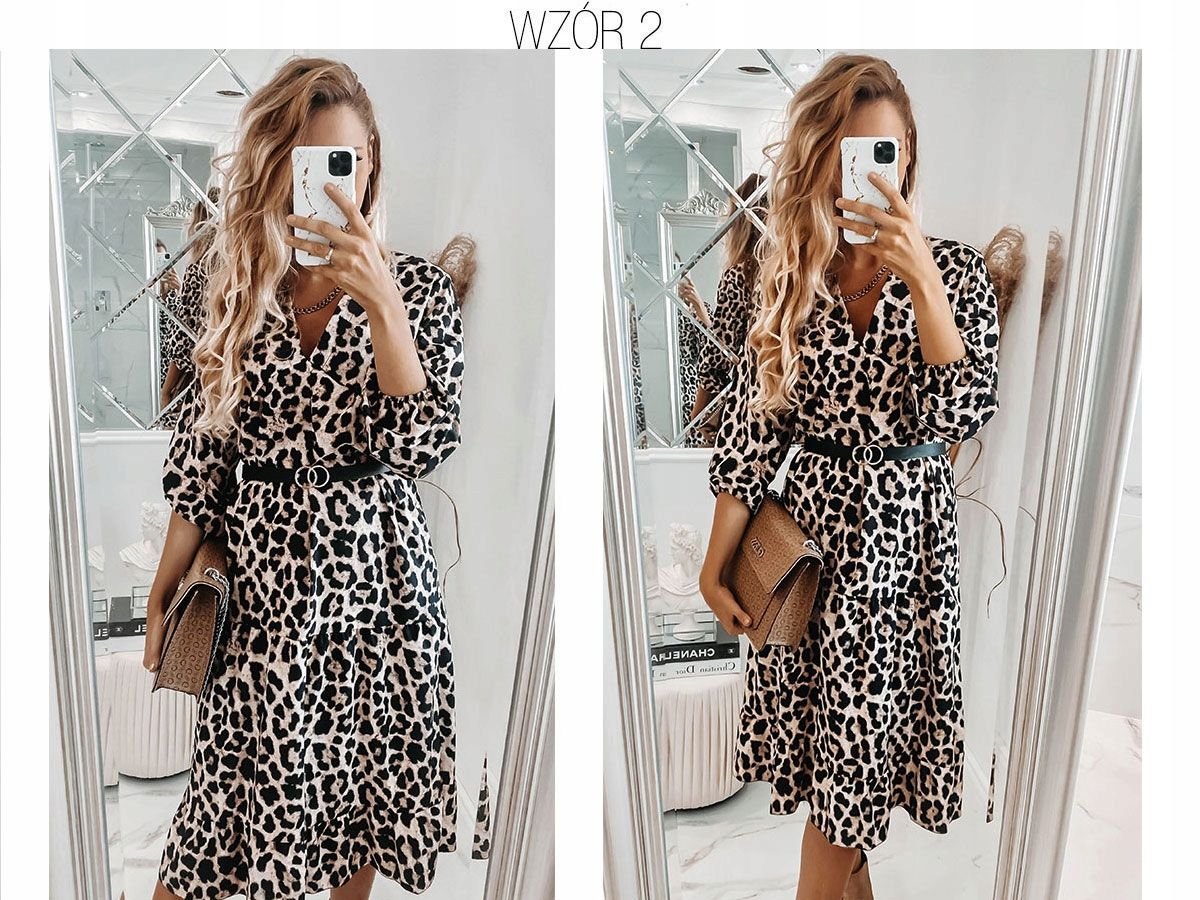Long v-neck dress XS-Small L - Image 2
