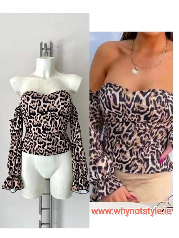 Spanish leopard blouse 6-12 - Image 2