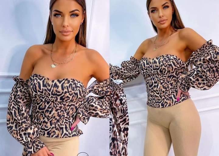 Spanish leopard blouse 6-12 - Image 3