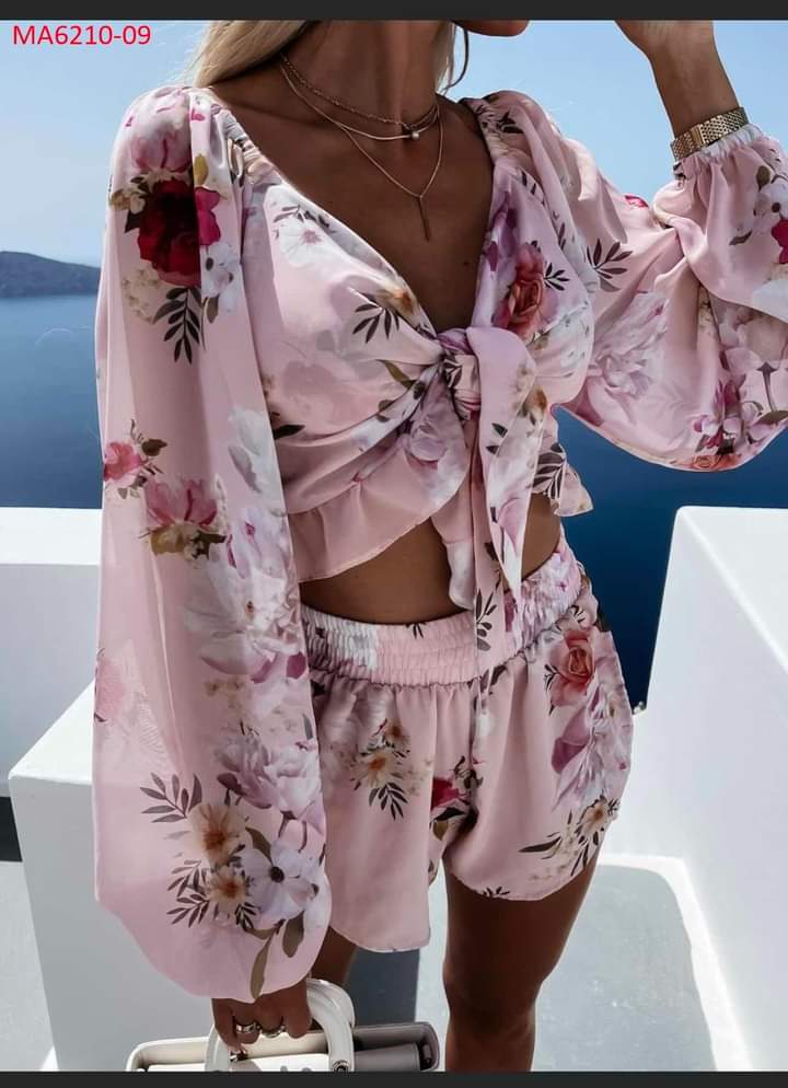 Leila Two piece pink set 6-14 - Image 3