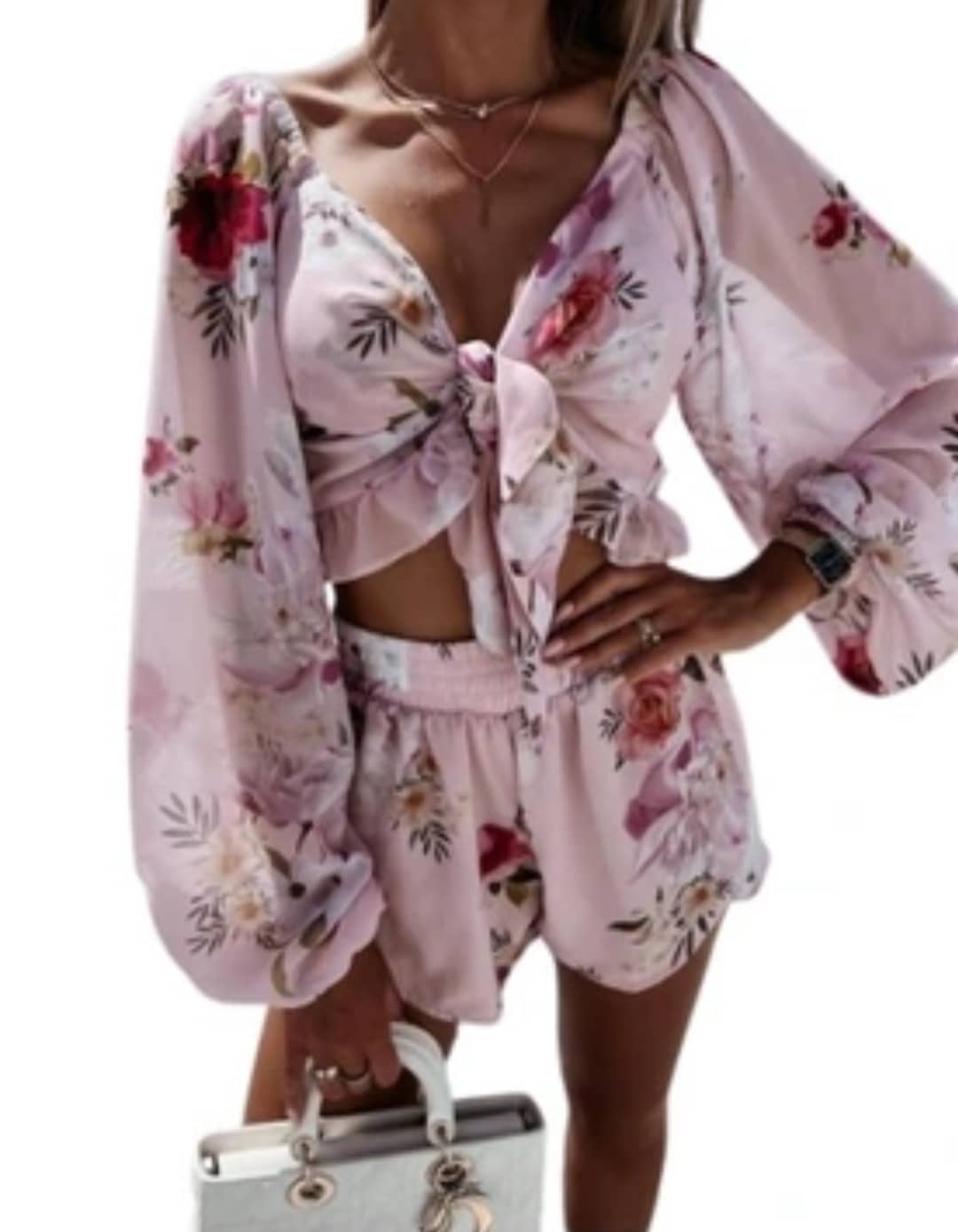 Leila Two piece pink set 6-14 - Image 4