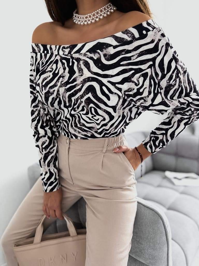 Zebra -patterned blouses 6-12 - Image 4