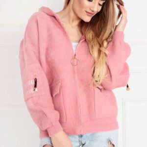 Spring-autumn jacket – sweater – bomber jacket – powder pink XS-4XL