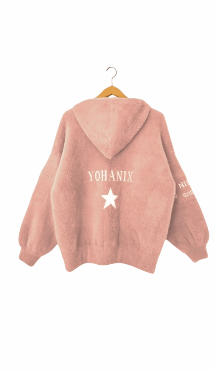 Spring-autumn jacket – sweater – bomber jacket – powder pink XS-4XL - Image 3