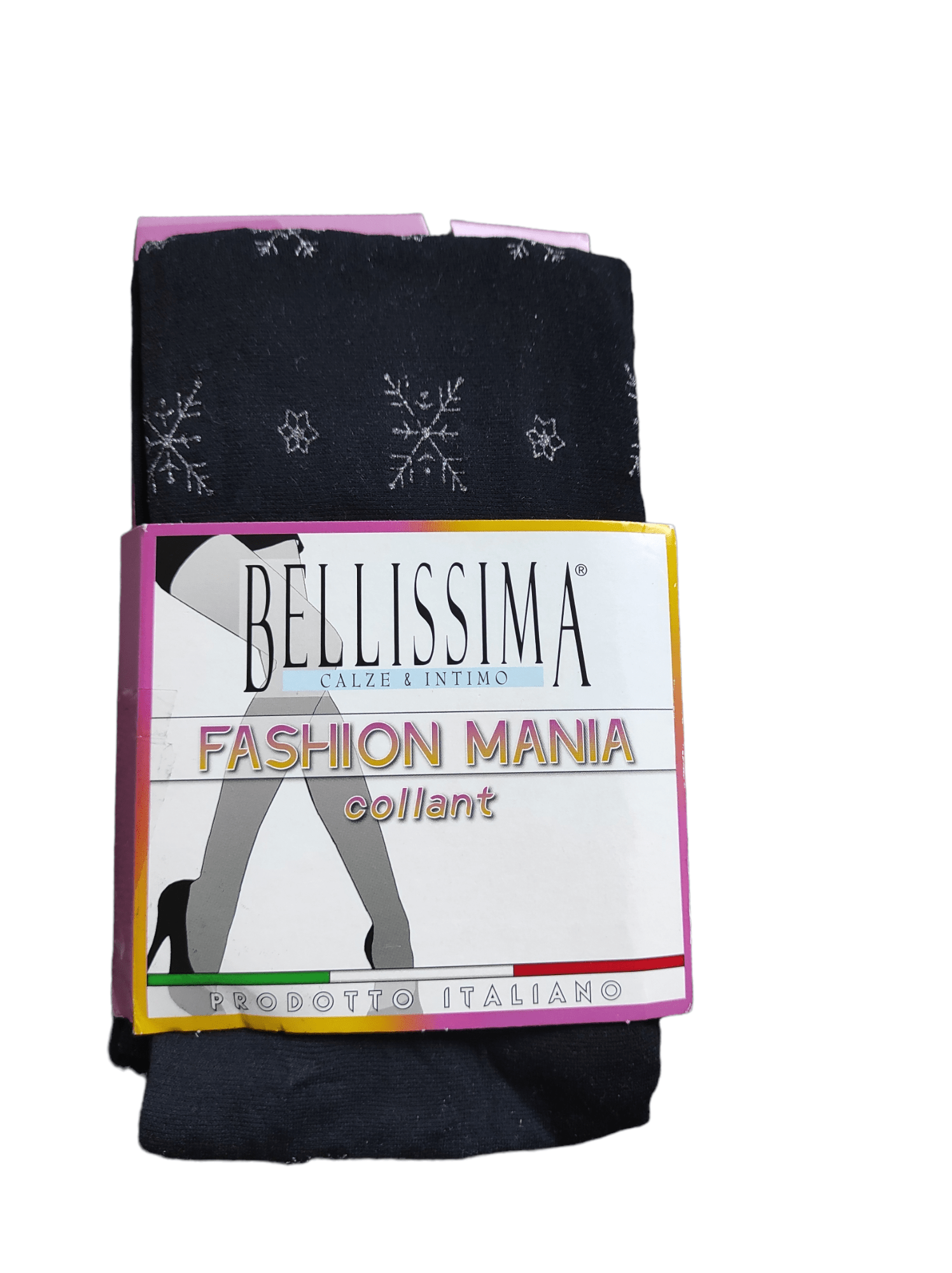 Black Tights with snowflakes XS-M - Image 4