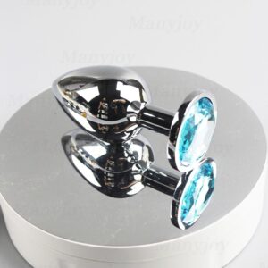 Small Anal Plug blue diamond