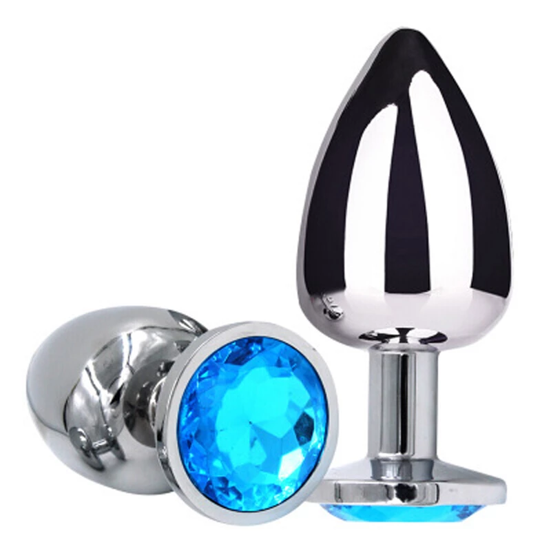 Small Anal Plug blue diamond - Image 2