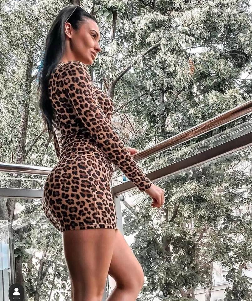 Leopard printed dress S - Image 2