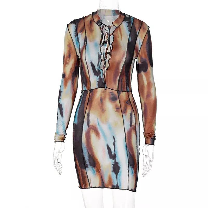 Multi tie dye dress - Image 5