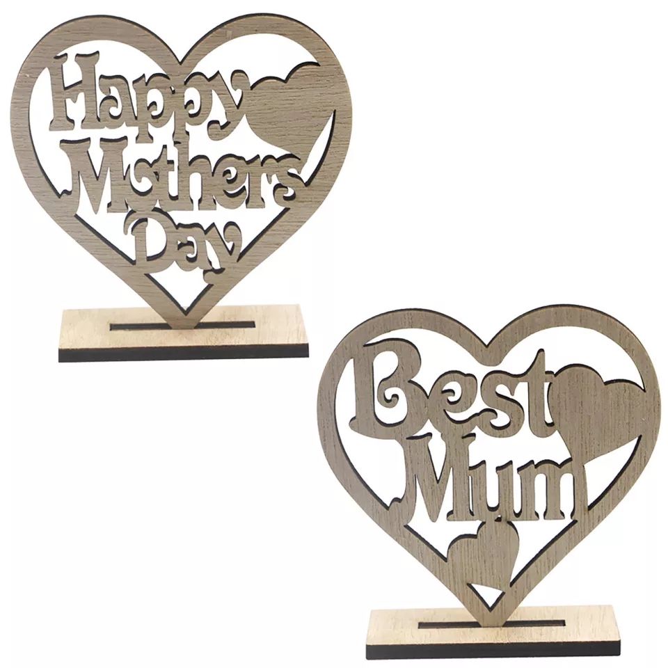 Mother ornament wooden heart - Image 2
