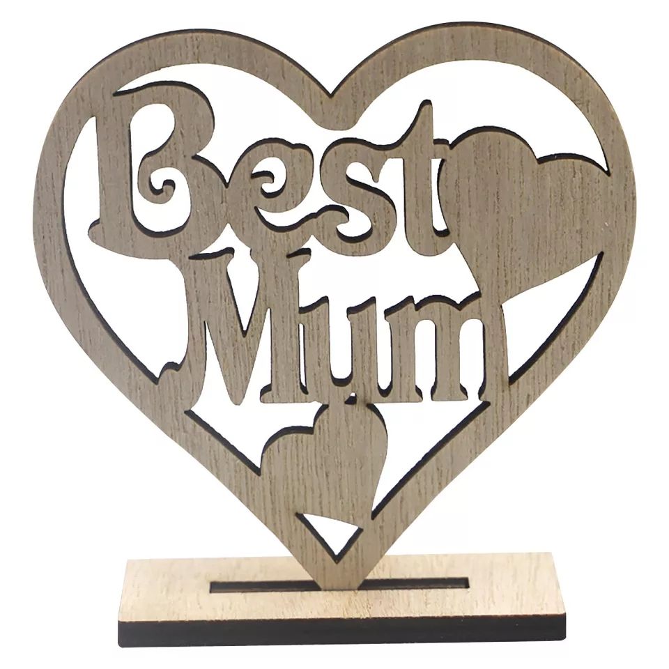 Mother ornament wooden heart - Image 6