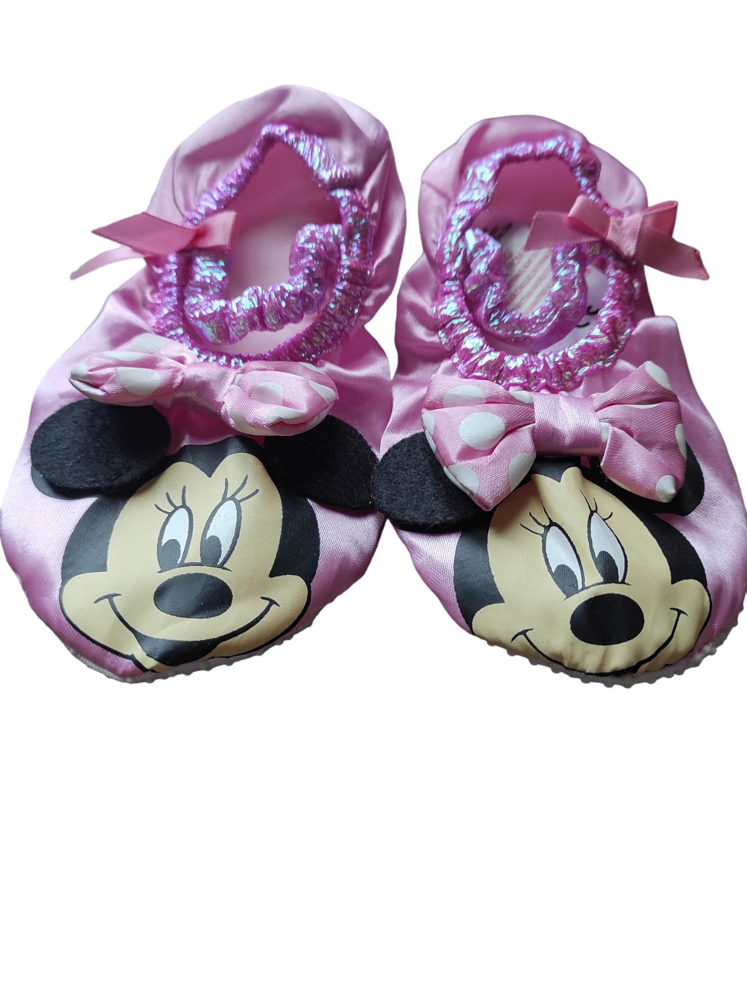 Minnie Mouse Slippers, Child Costume - One Size, Pink - Image 4
