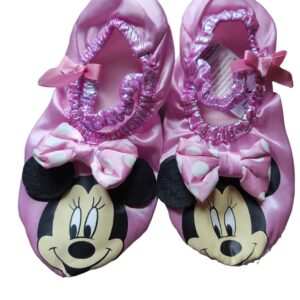 Minnie Mouse Slippers, Child Costume - One Size, Pink
